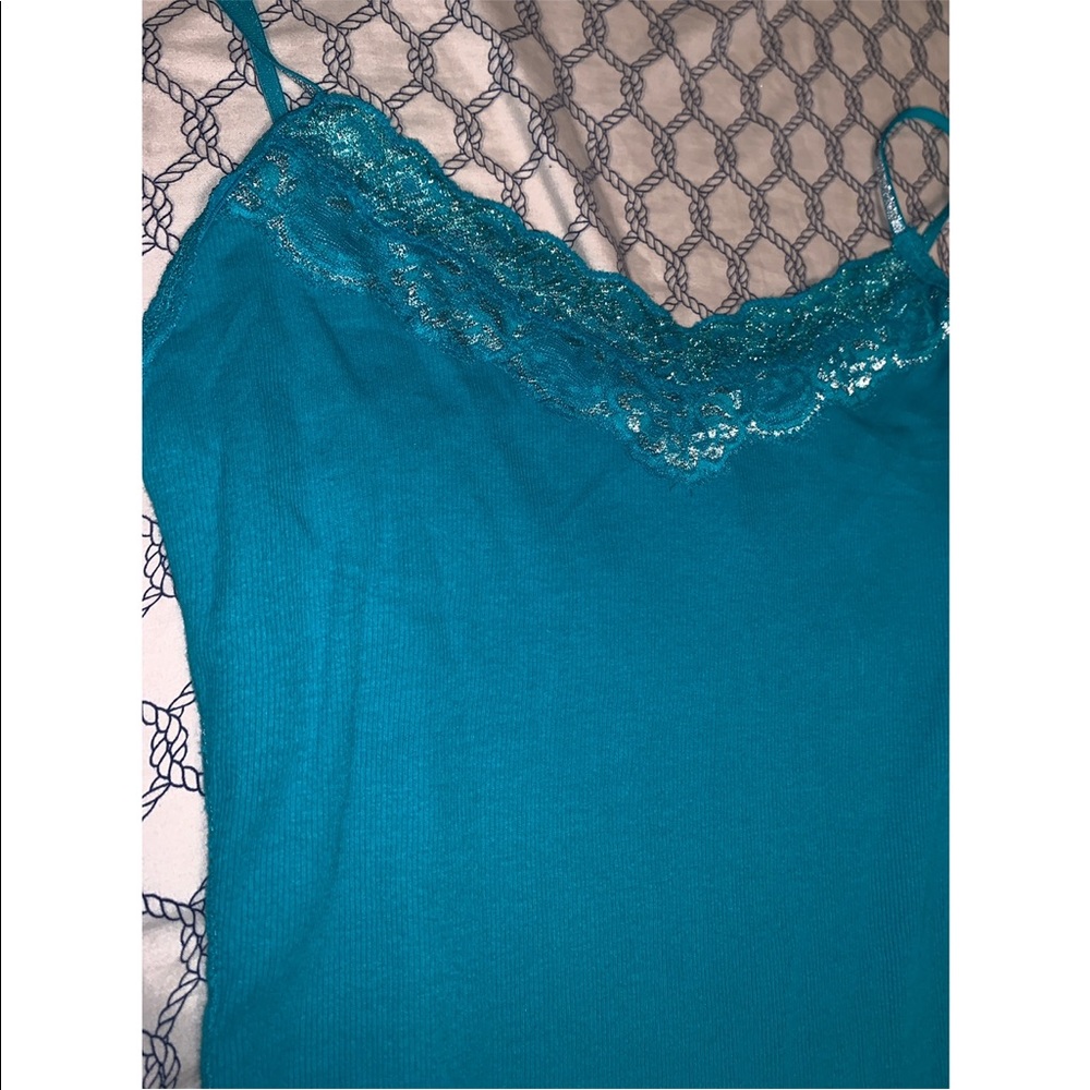 🌺 .•SALE•. Aero Lacey blue tank